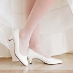 decolltè bianche scarpe comode da sposa